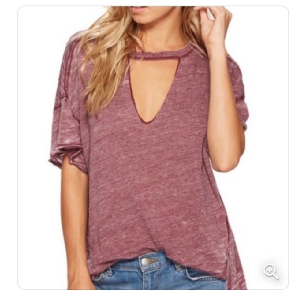 We The Free Jordan Cut Out v neck